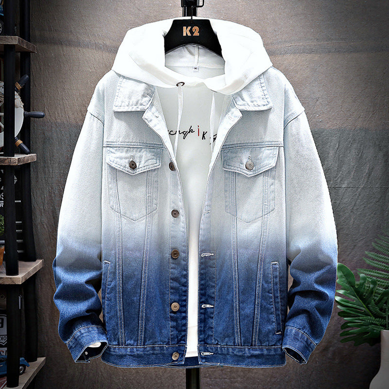 Men's Denim Jacket Loose Jacket Student Clothes Men