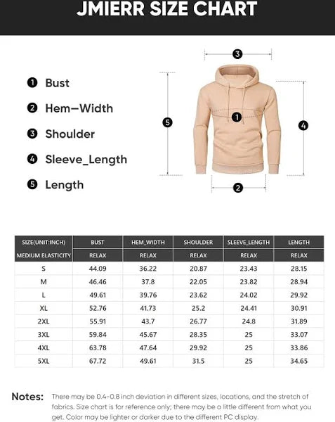 JMIERR Mens 2024 Casual Cotton Hooded Collar Drawstring Hoodies Pullover Sweatshirts Casual Long Sleeve Shirts